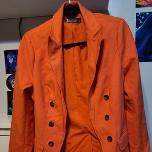 Blazer-Orange great for work or pair with jeans for a day or night out